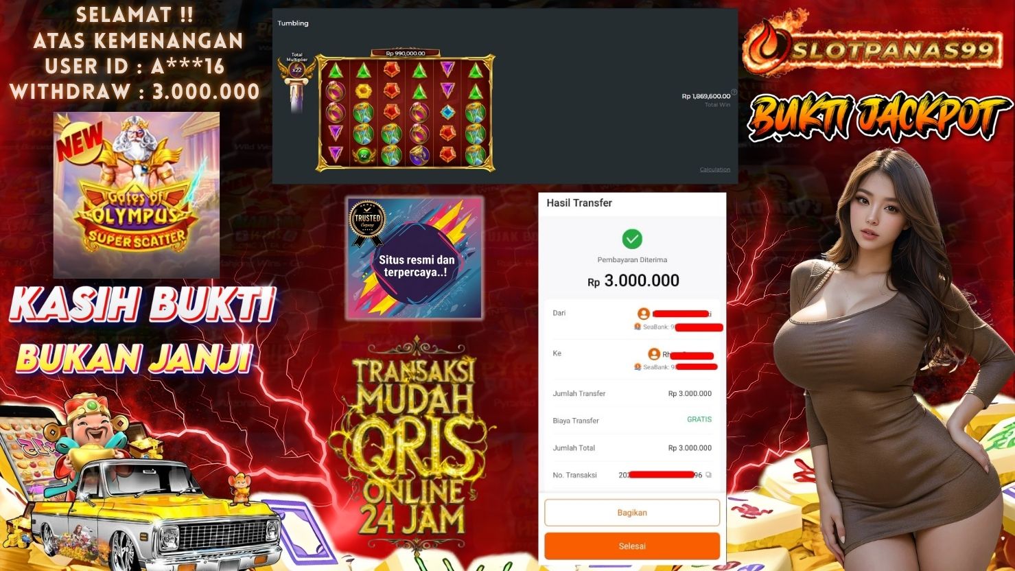 SLOTPANAS99 JACKPOT SLOT GATES OF OLYMPUS SUPER SCATTER